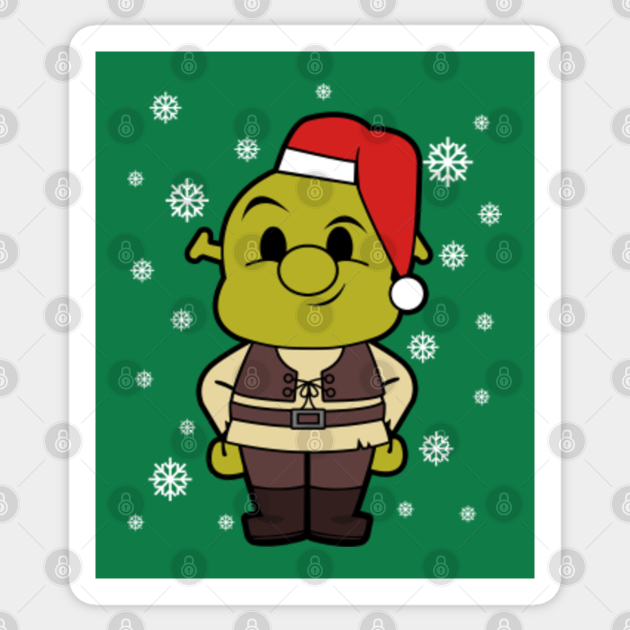 Shrek Christmas Shrek Sticker TeePublic